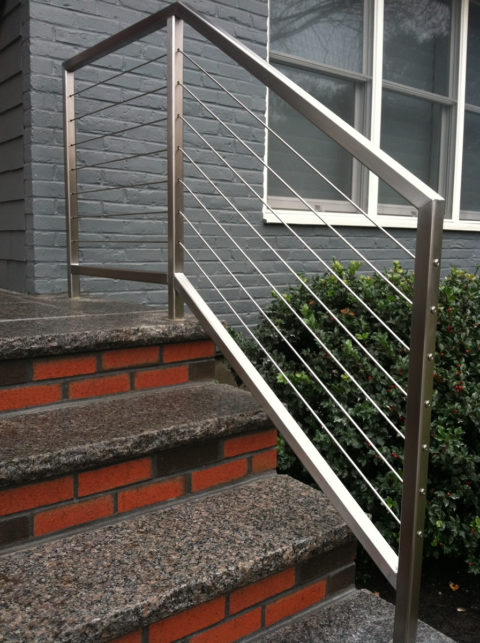 Steel Gable Rails Residential-Handrails-Exterior | Colonial Iron Works